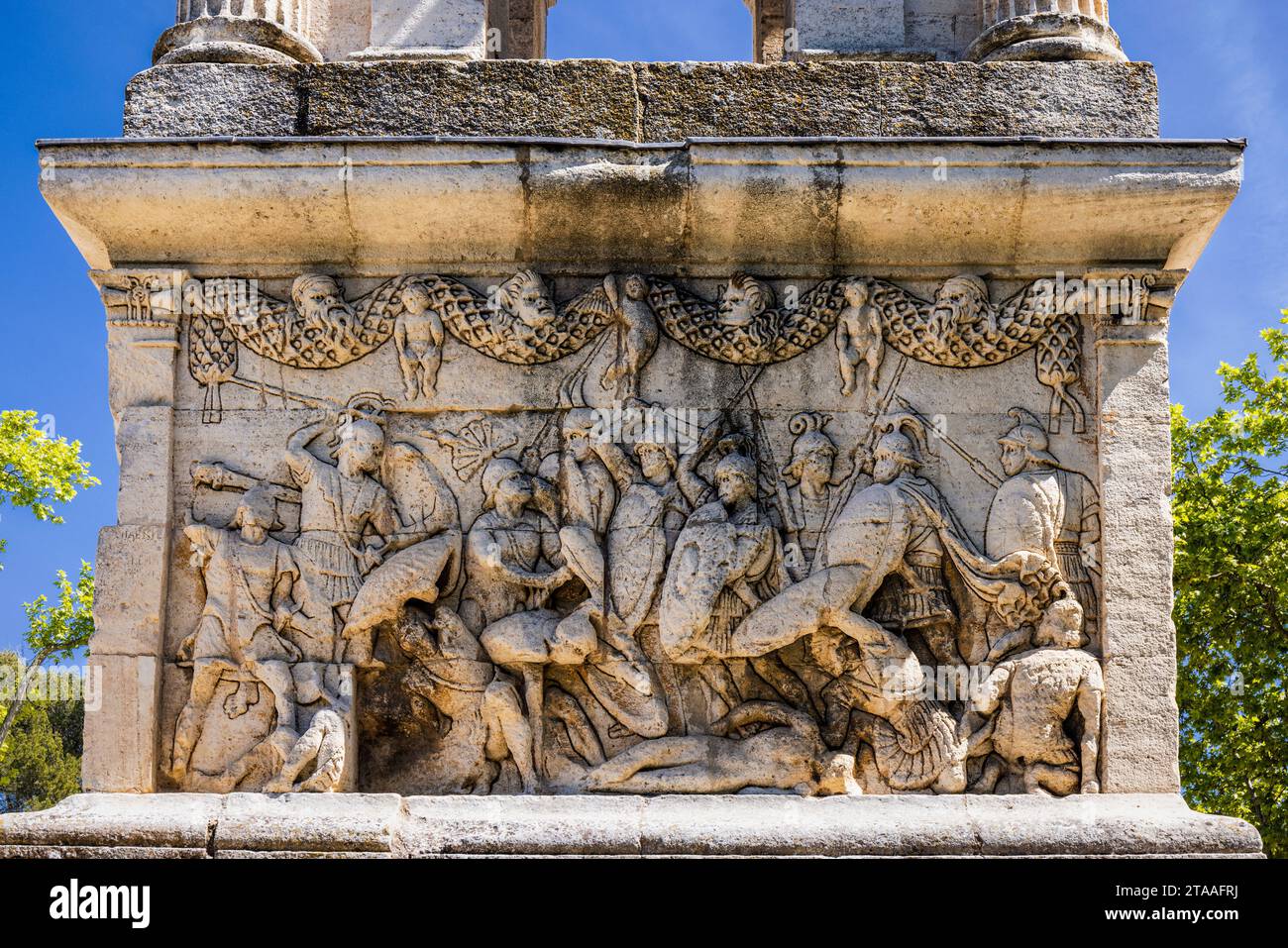 Monumenti a Saint-Remy-de-Provence, Provenza, Francia Foto Stock
