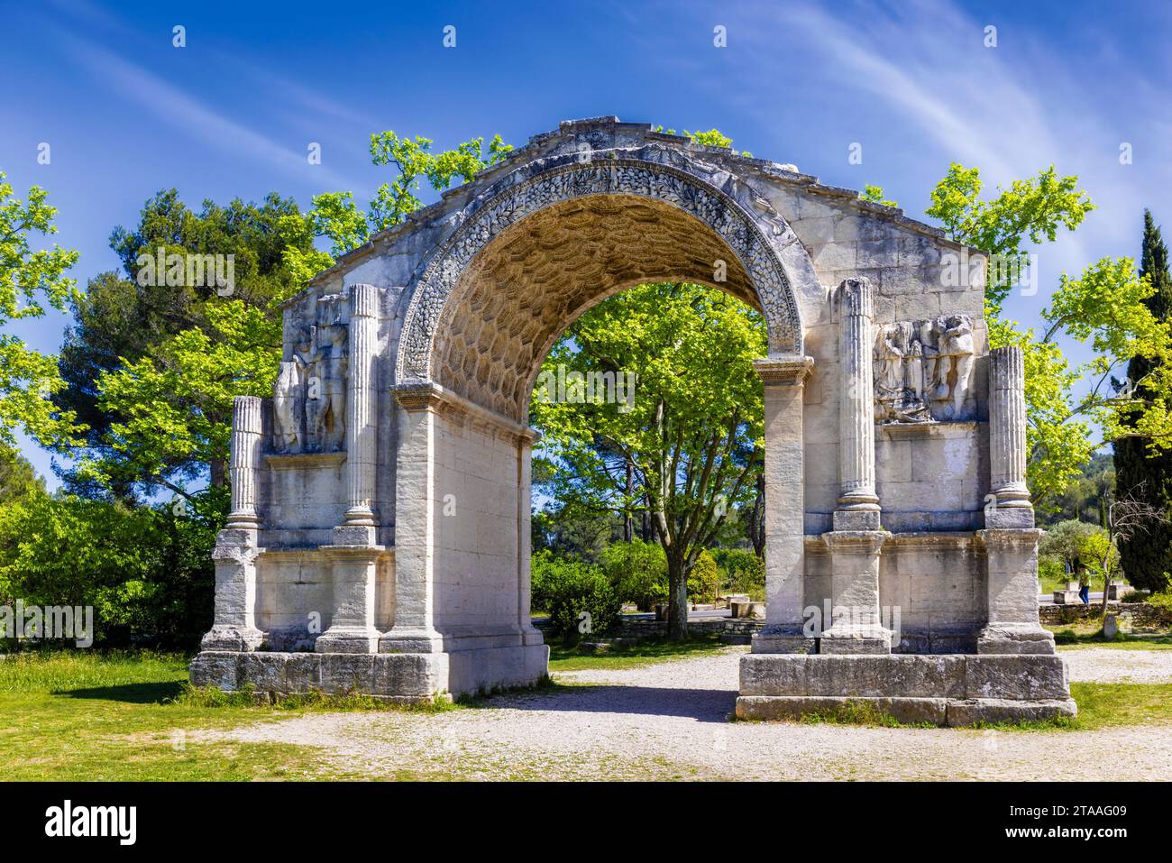 Monumenti a Saint-Remy-de-Provence, Provenza, Francia Foto Stock