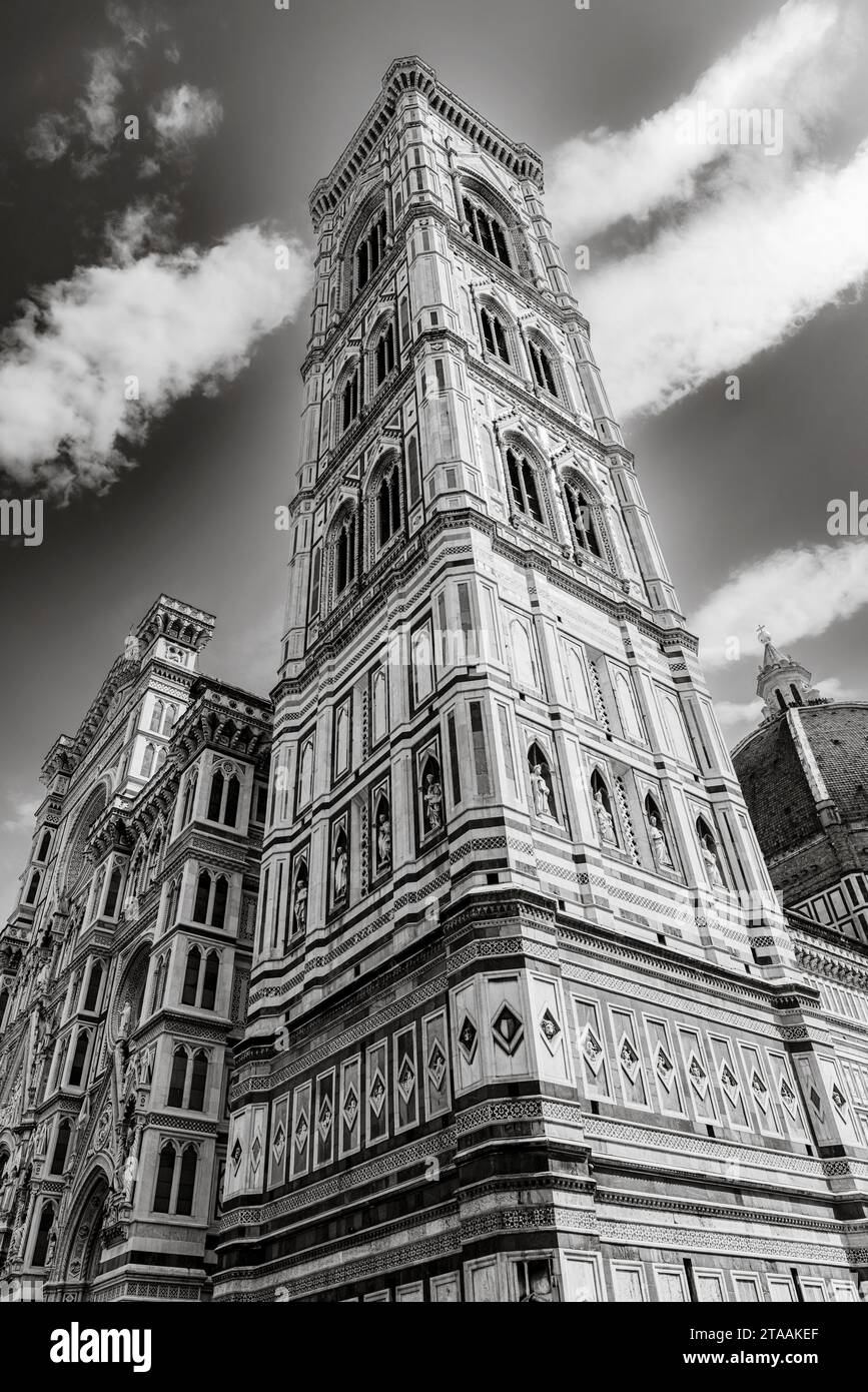 Giottos Campanile, Firenze, Toscana, Italia Foto Stock