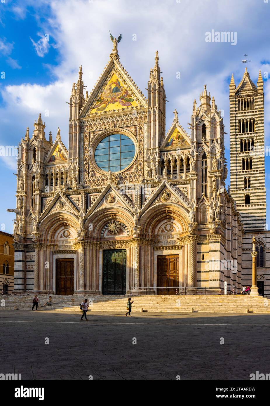 Cattedrale metropolitana di Santa Maria Assunta, Siena, Toscana, Italia Foto Stock