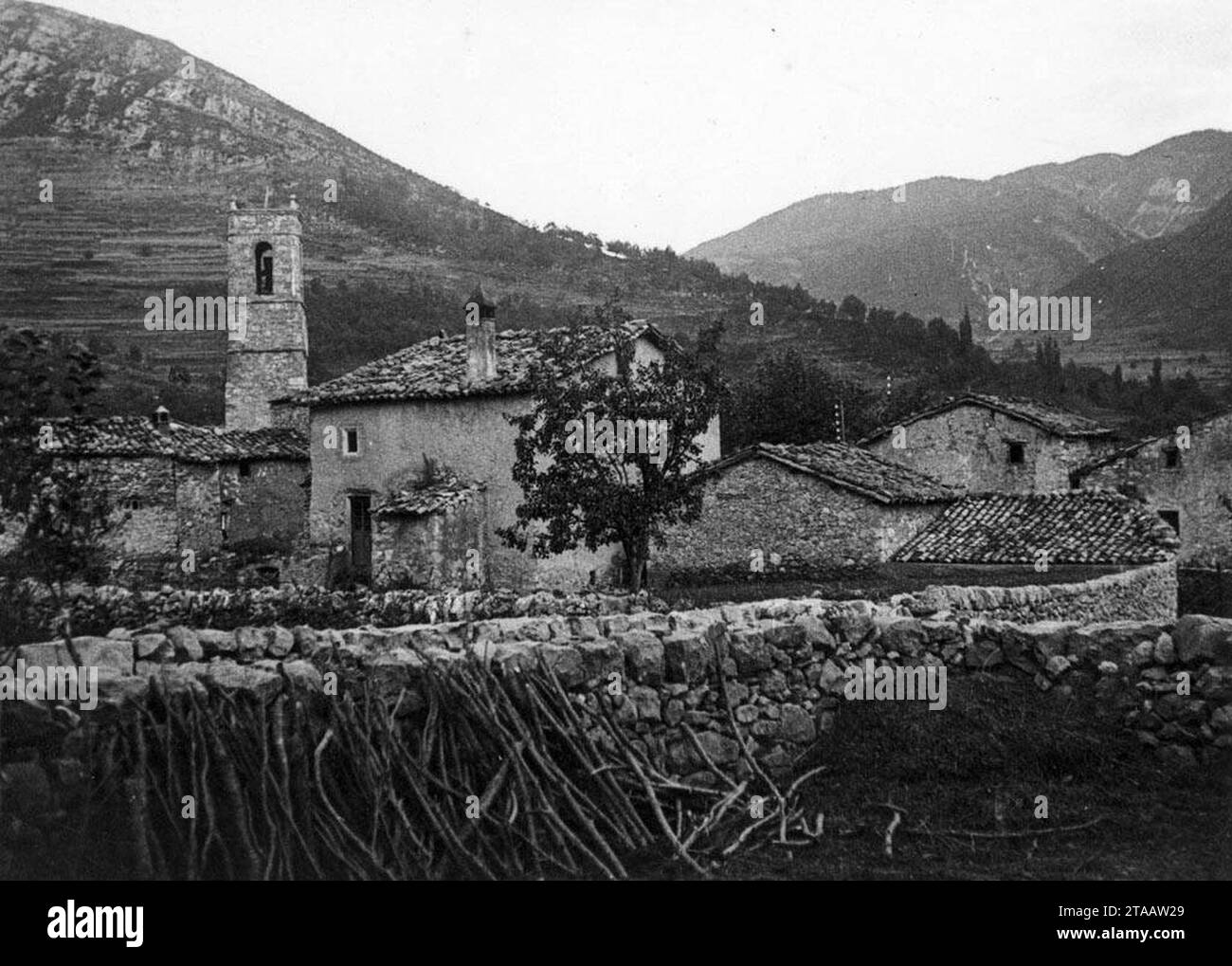 Vist Parcial de Sant Julià de Cerdanyola. Foto Stock