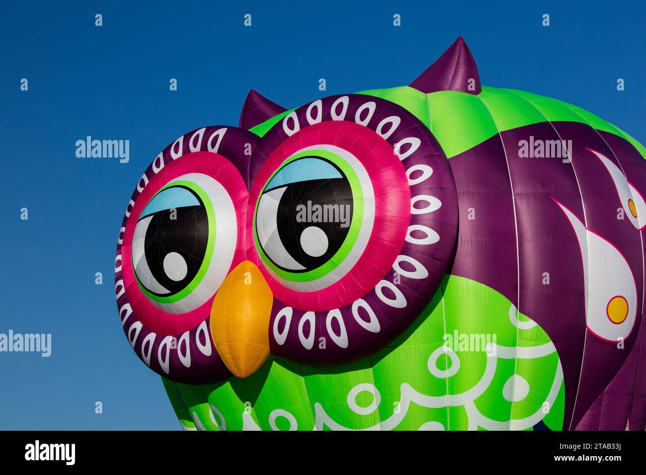 Mongolfiera Owl, Sandy Hot Air Balloon Festival, Sandy, Utah Foto Stock