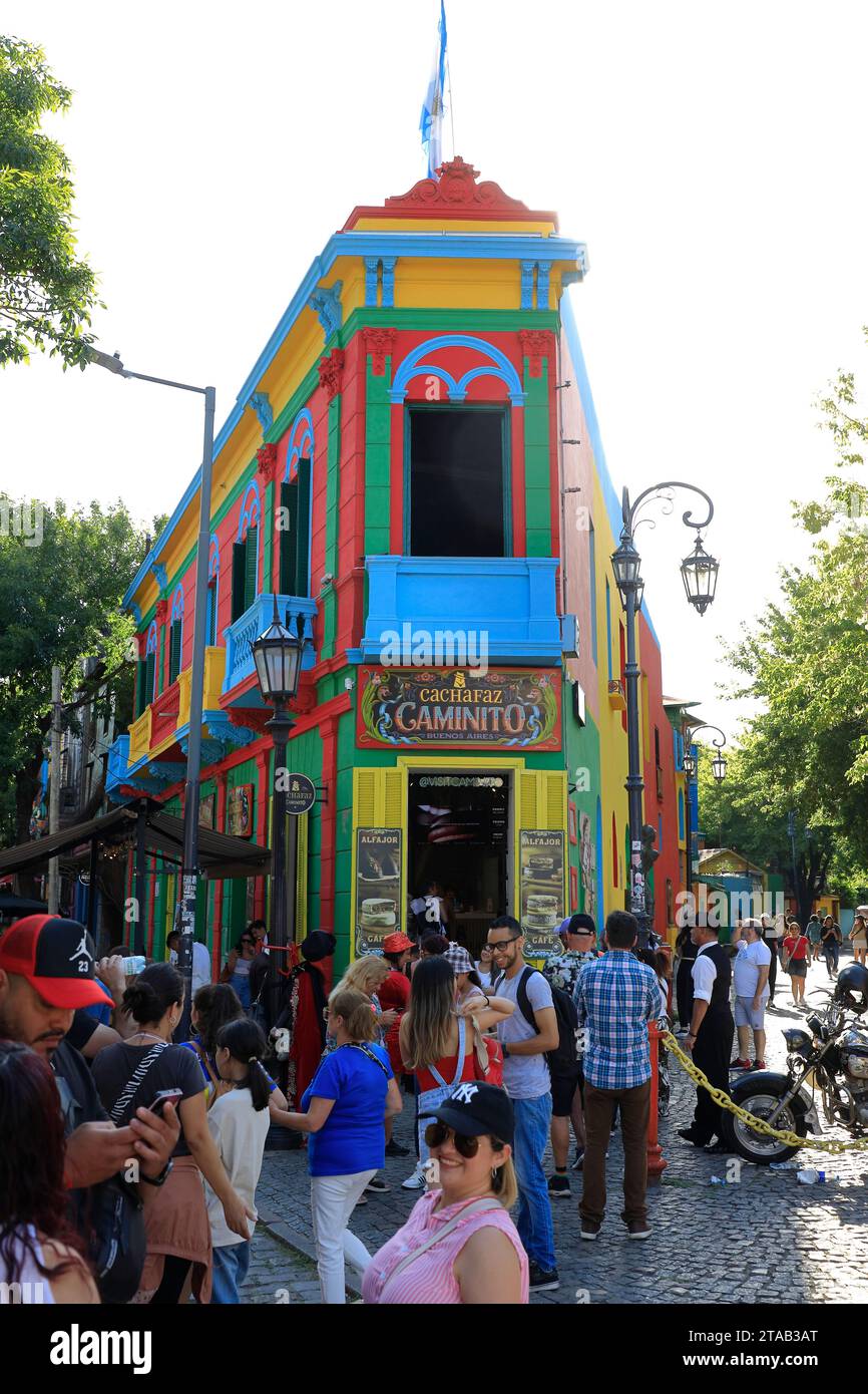 casa nel quartiere la Boca.Buenos Aires.Argentina Foto Stock