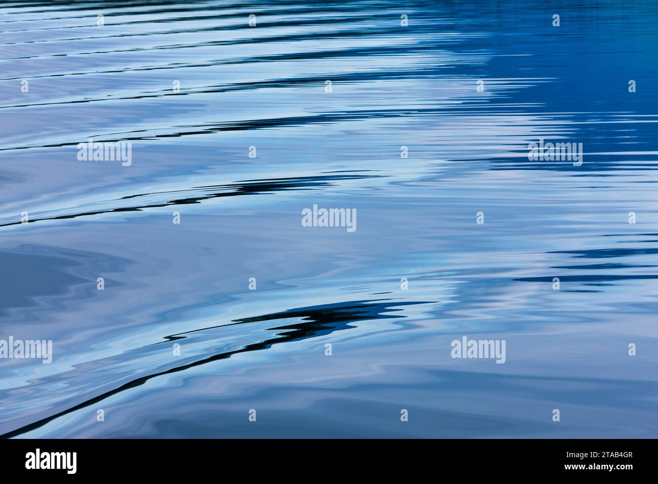 Primo piano della superficie del lago, Alaska Foto Stock