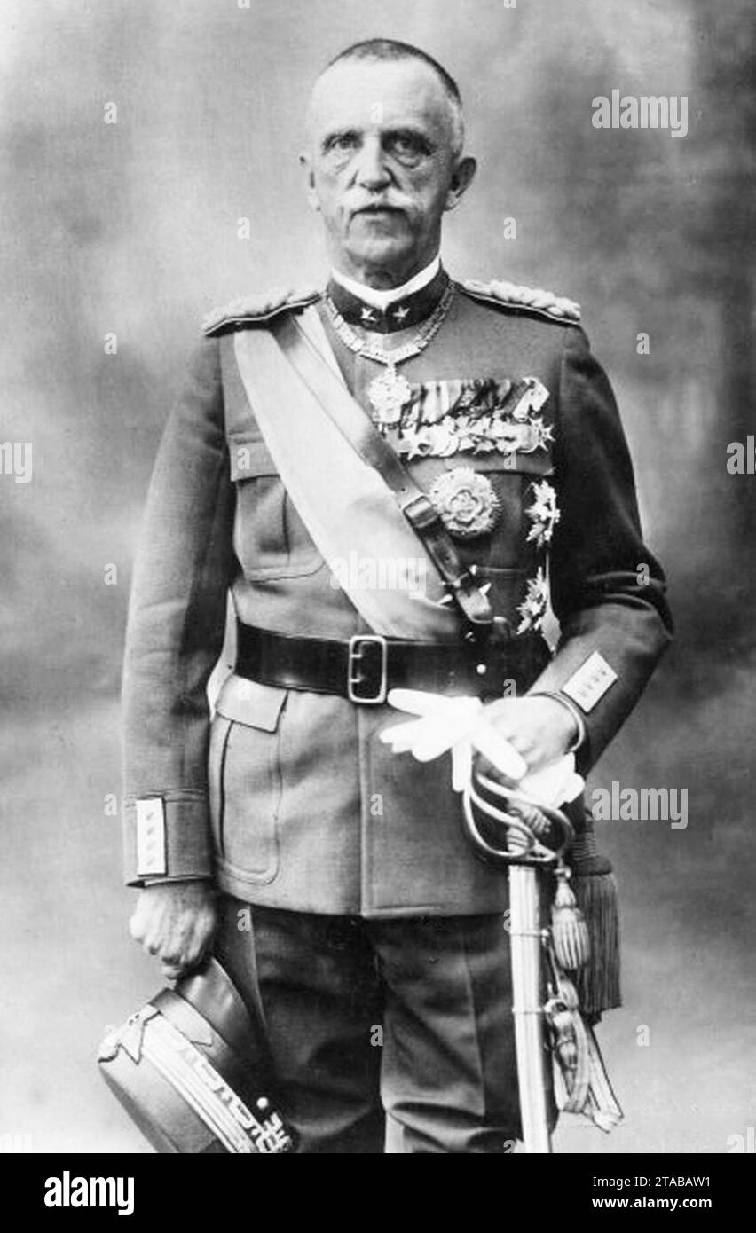 Vittorio Emanuele III (c. 1915-1930). Foto Stock