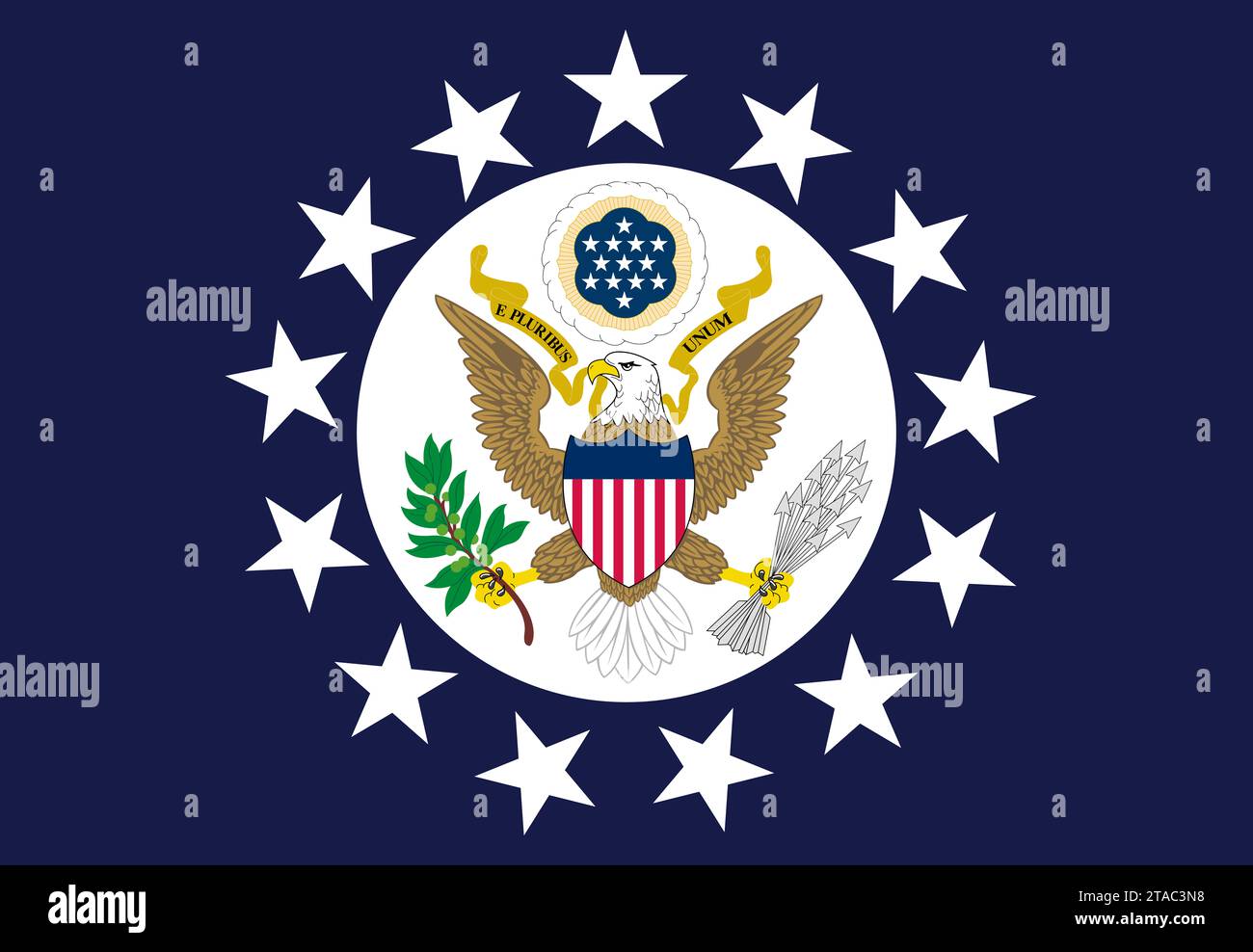 Bandiera degli ambasciatori degli Stati Uniti d'America Foto Stock
