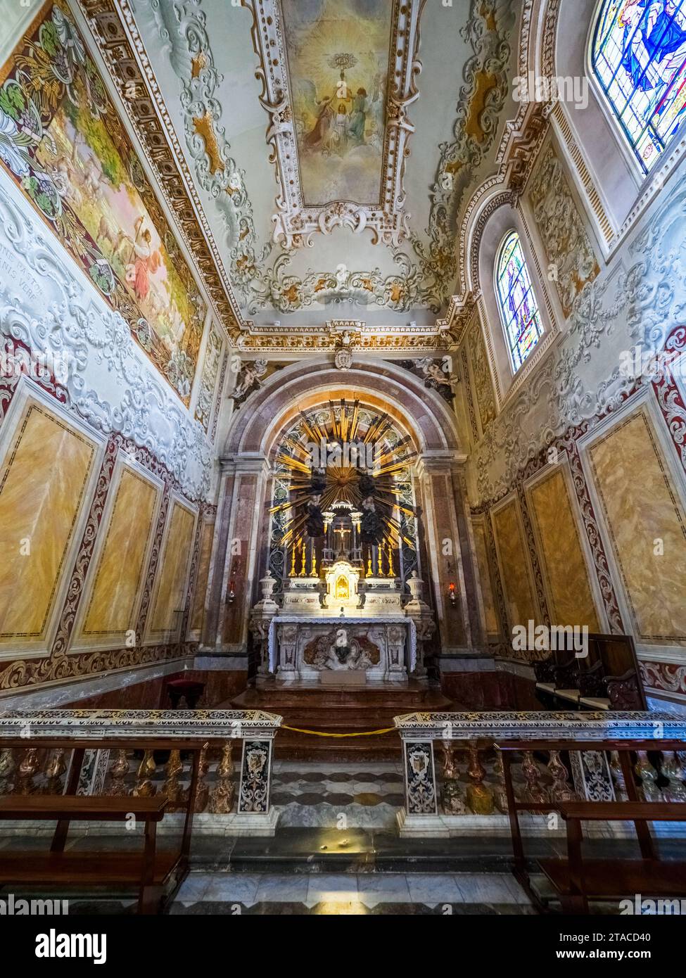 Cappella del Santissimo Sacramento - Basilica Cattedrale del Santissimo Salvatore a Mazara del Vallo - Provincia di Trapani, Sicilia, Italia Foto Stock