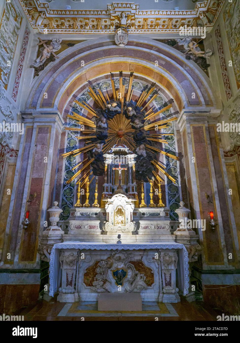 Cappella del Santissimo Sacramento - Basilica Cattedrale del Santissimo Salvatore a Mazara del Vallo - Provincia di Trapani, Sicilia, Italia Foto Stock