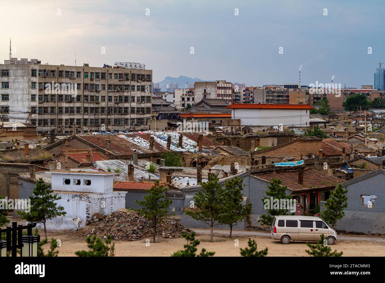 Il vecchio quartiere Hutong di Datong in Cina Foto Stock