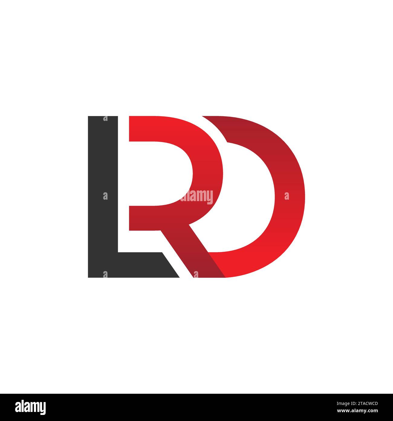 LRD Letter Initial Logo Design Template illustrazione vettoriale. Disegno del logo LRD Letter e illustrazione grafica vettoriale Illustrazione Vettoriale