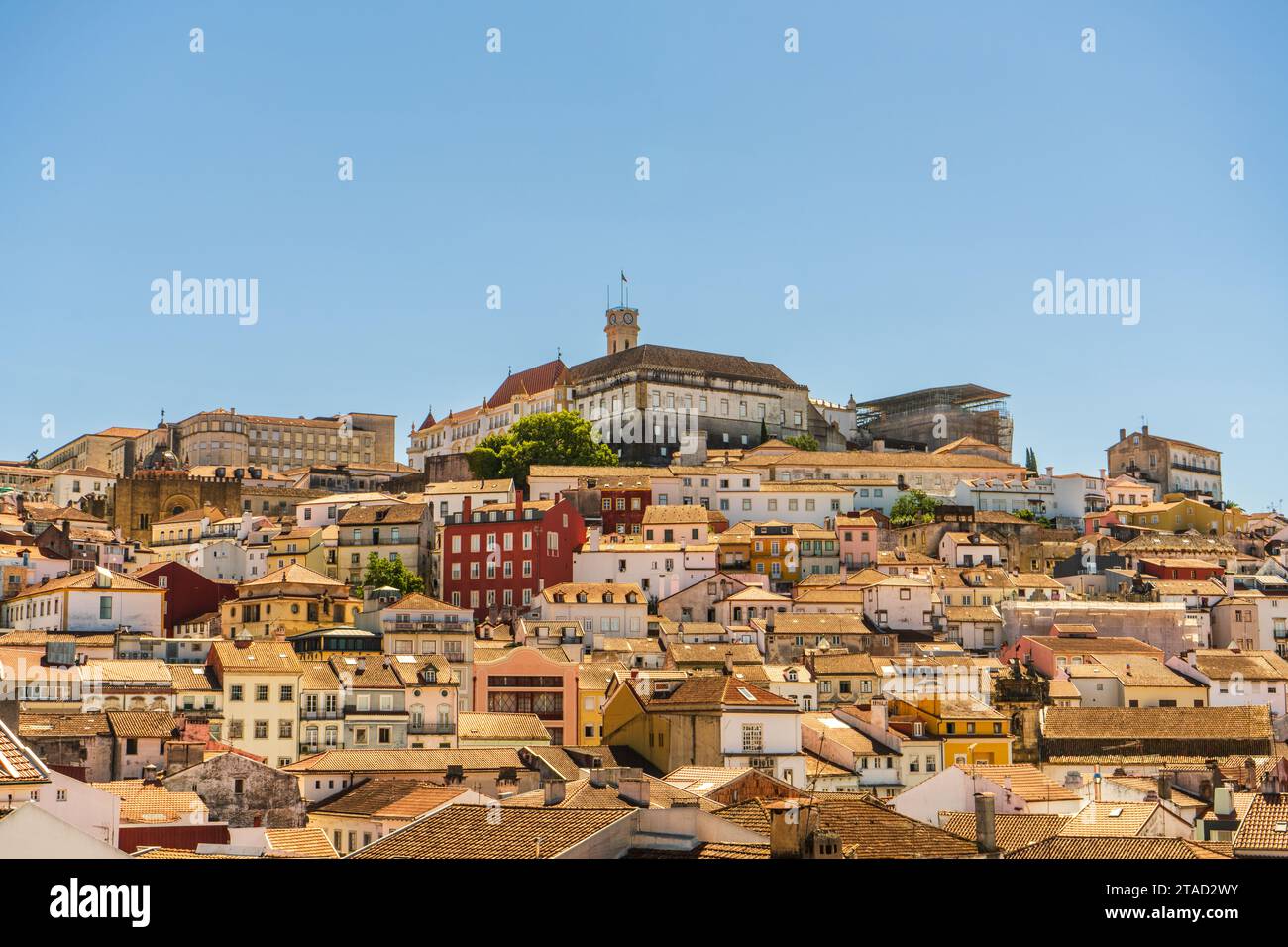 Vista incredibile della città dall'alto, Coimbra, Portogallo Foto Stock