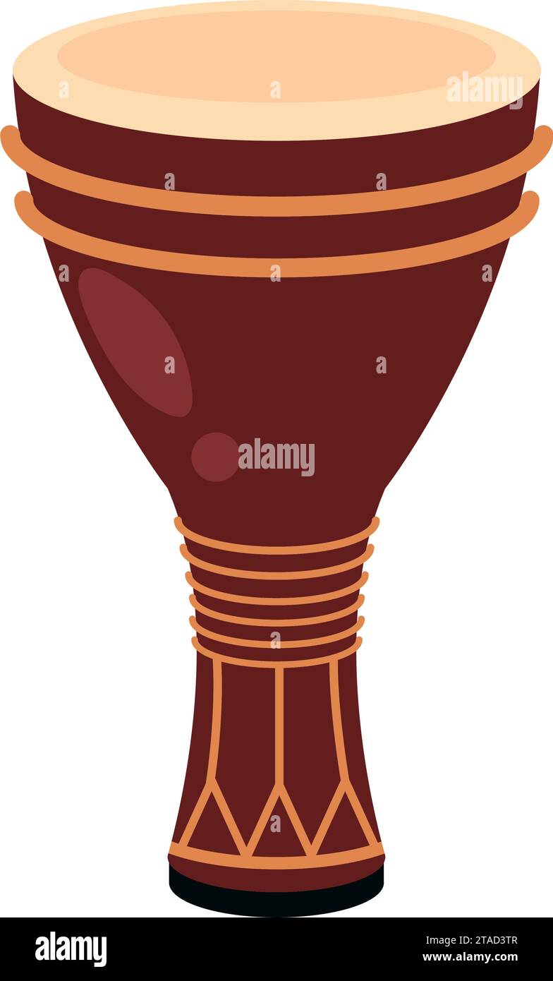 bata drum borwn Illustrazione Vettoriale