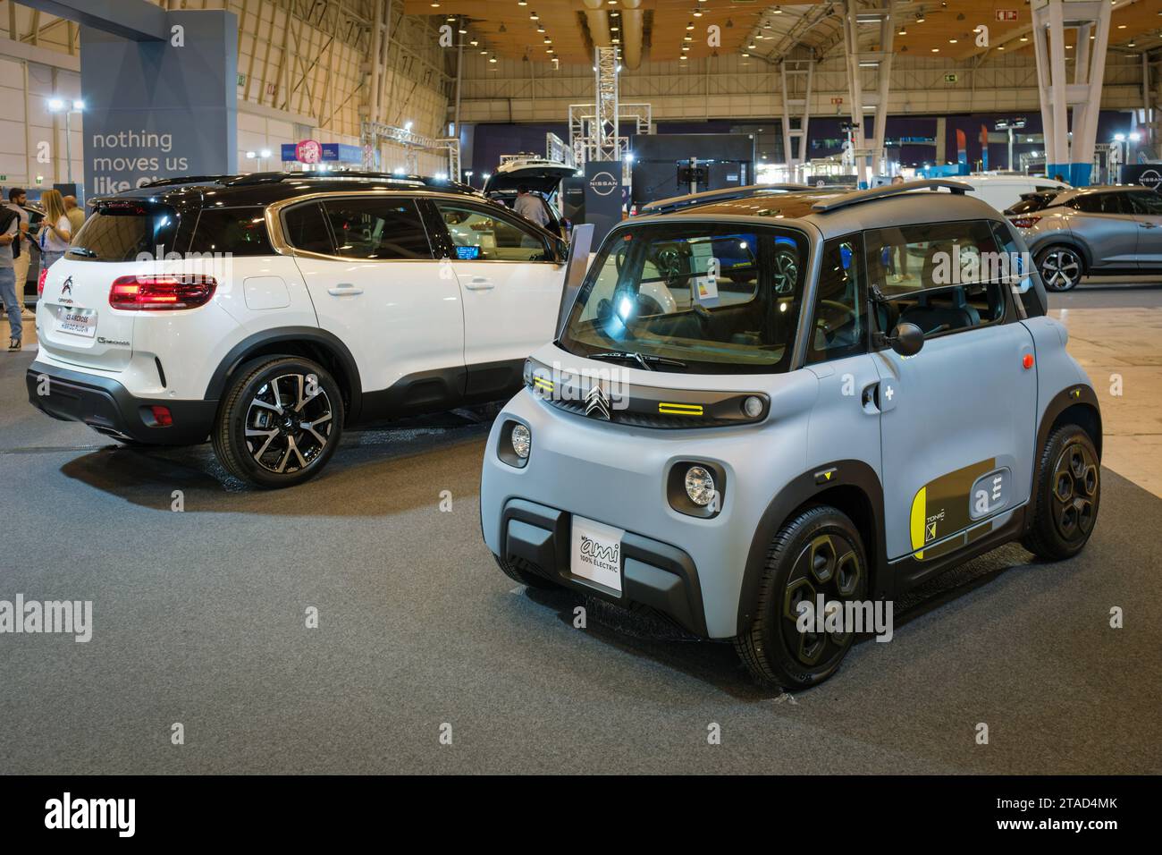 Citroen My ami Electric e Citroen C5 Aircross Hybrid alla FIERA ECAR - Hybrid and Electric Motor Show Foto Stock