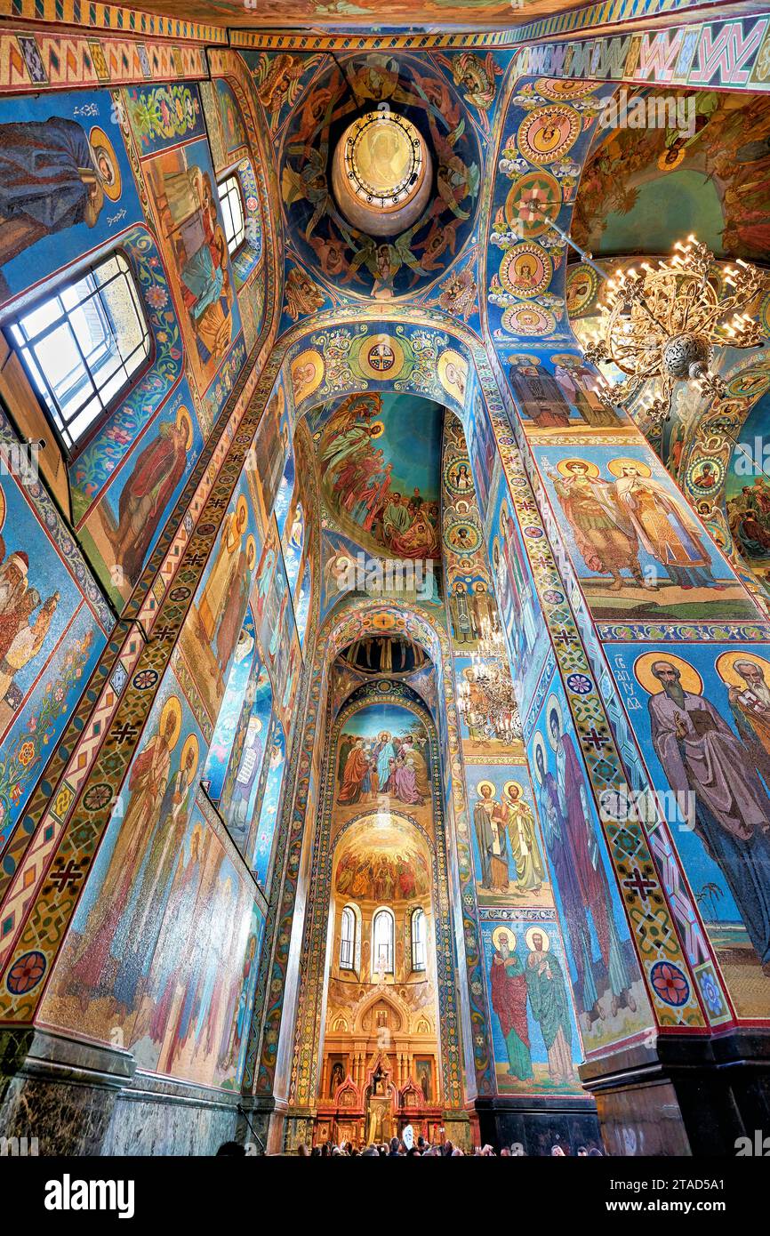 San Pietroburgo Russia. Chiesa del Salvatore sul sangue versato Foto Stock