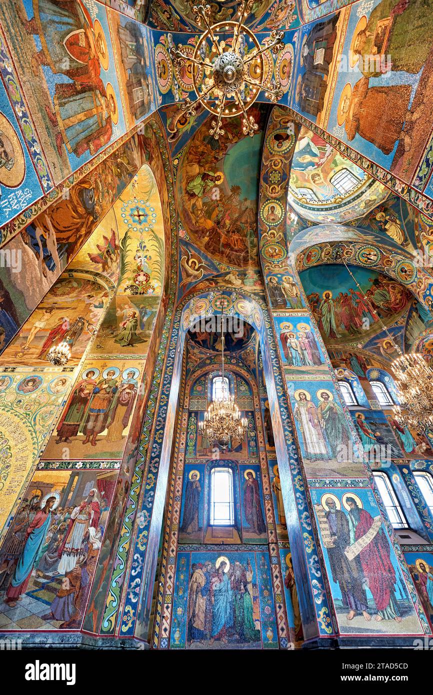 San Pietroburgo Russia. Chiesa del Salvatore sul sangue versato Foto Stock