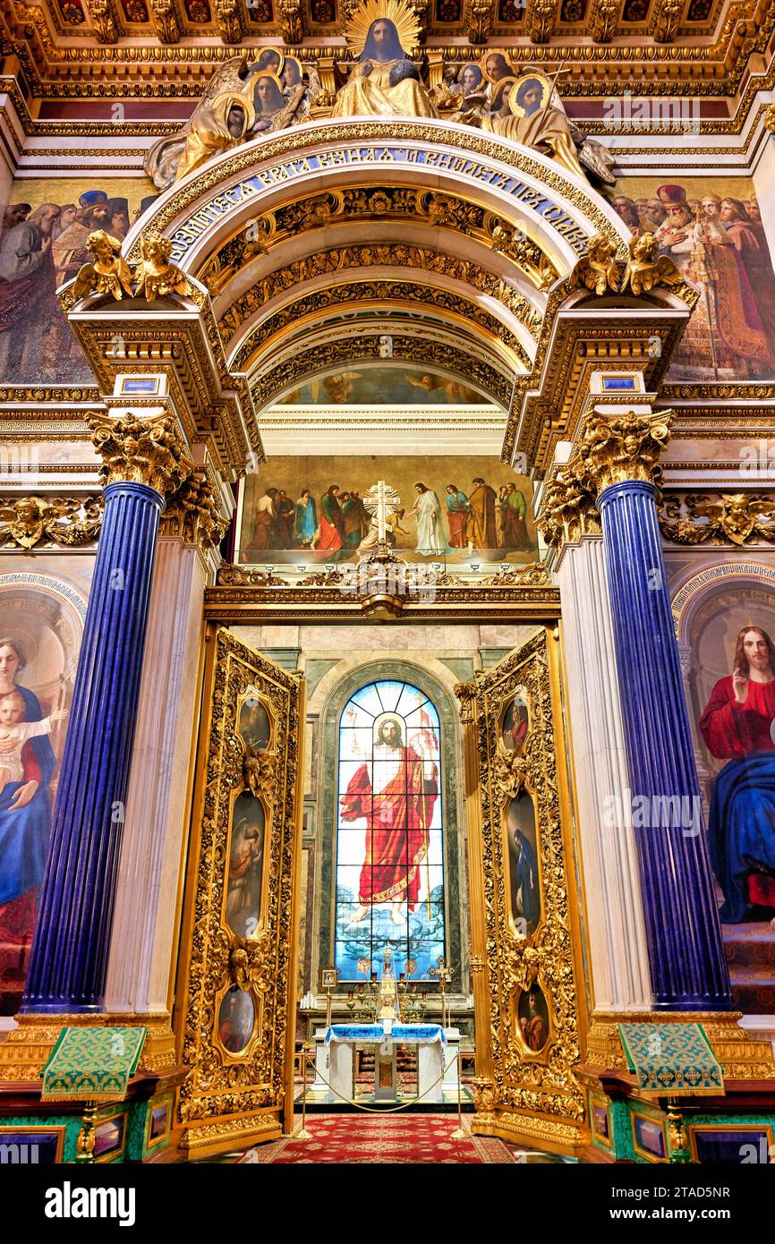 San Pietroburgo Russia. San Isaac Foto Stock