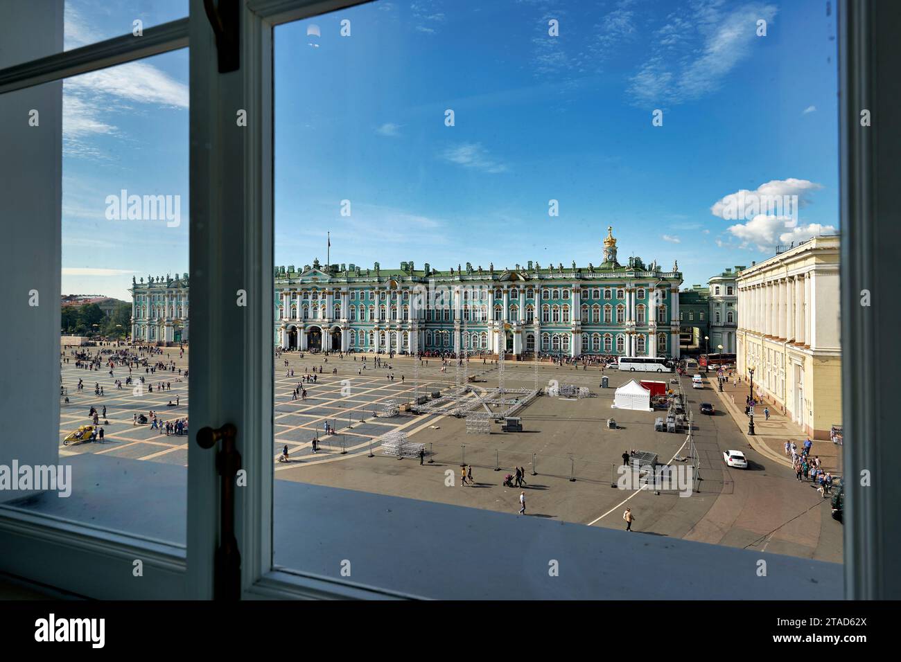 San Pietroburgo Russia. General Staff Building. Museo Hermitage Foto Stock