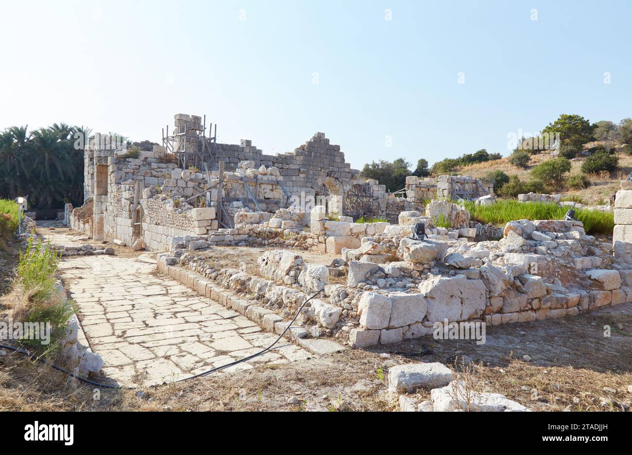 Le antiche rovine liciane e romane di Patara nella provincia di Antalya, in Turchia Foto Stock