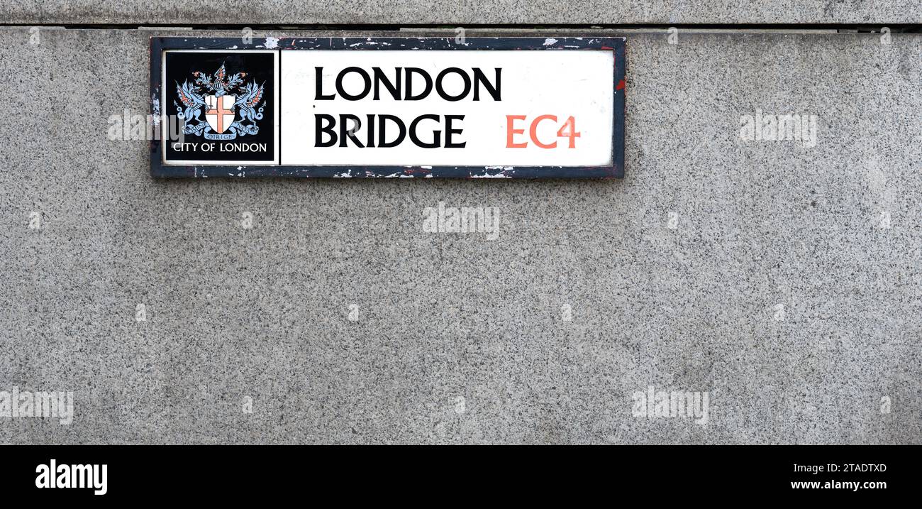 London Bridge, City of London, EC4, Inghilterra. Foto Stock