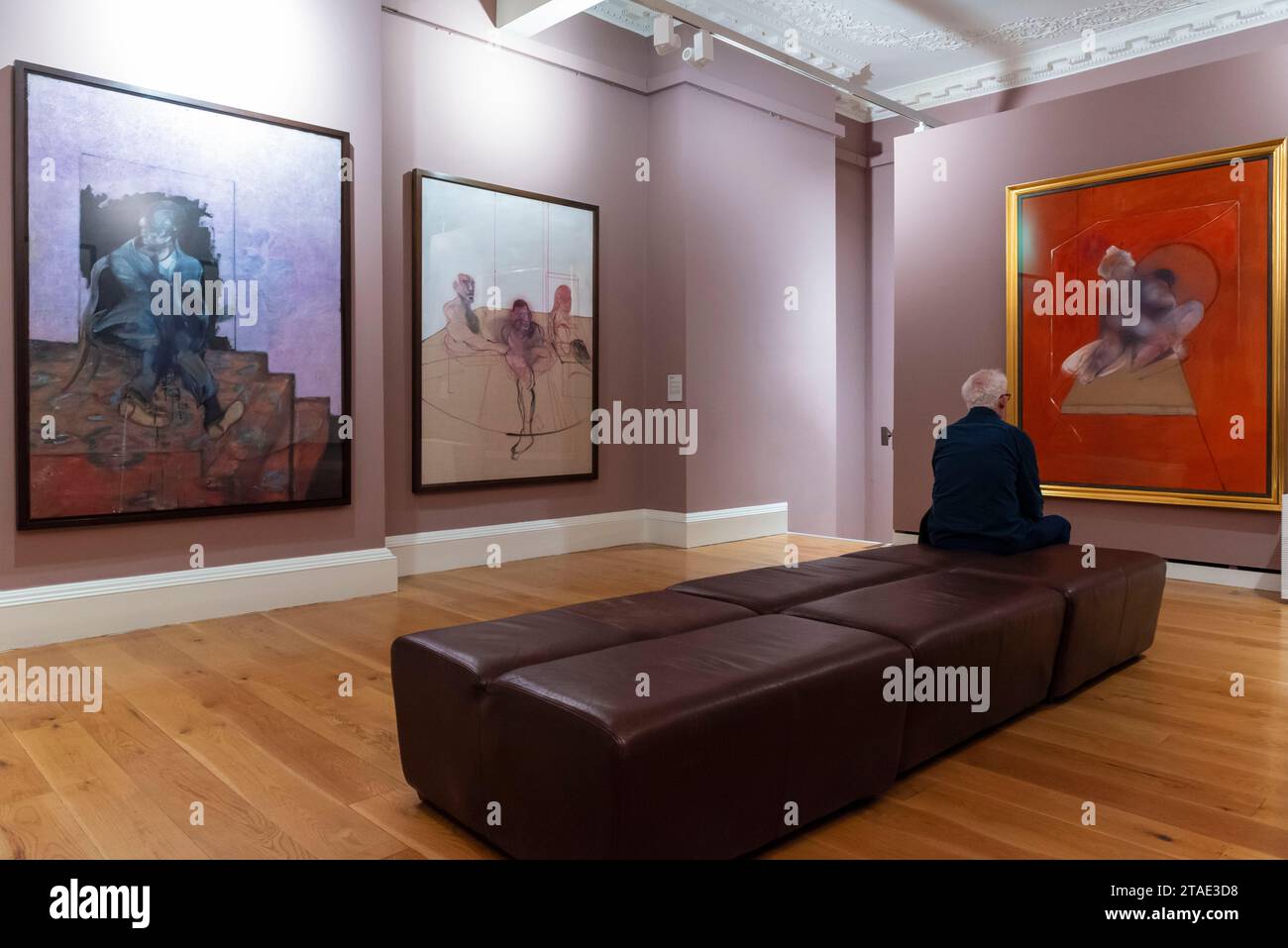 Repubblica d'Irlanda, County Dublin, Dublin, Hugh Lane Gallery, Francis Bacon Gallery, set di dipinti non finiti Foto Stock