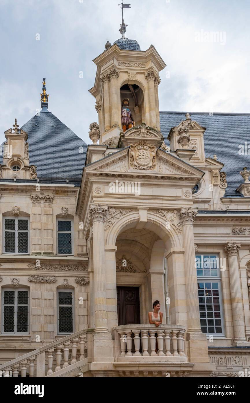 Francia, Charente-Maritime (17), la Rochelle, la facciata del municipio Foto Stock