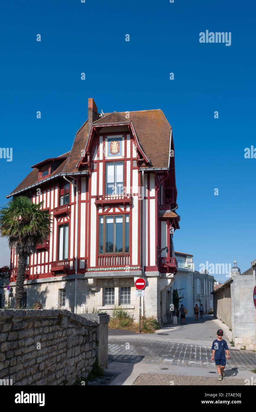Francia, Charente-Maritime (17), la Rochelle, casa di città vecchia Foto Stock