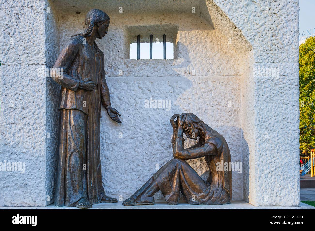Albania, Shkoder, memoria delle vittime della persecuzione comunista Foto Stock
