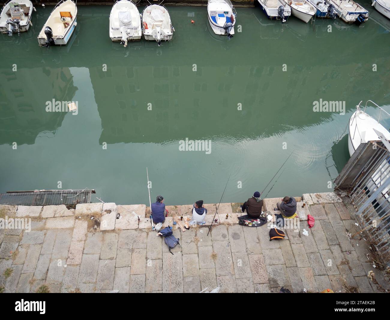 Livorno, Toscana, Italia. Canali della città vecchia Foto Stock