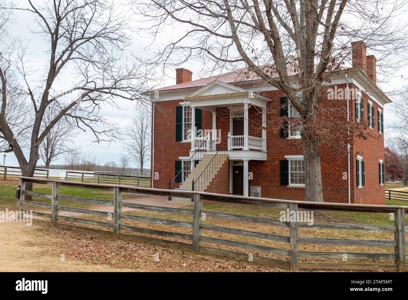 Appomattox, Virginia - Appomattox Court House National Historical Park, sito della resa del generale Robert E. Lee al generale Ulysses S. Grant nel 1865 Foto Stock