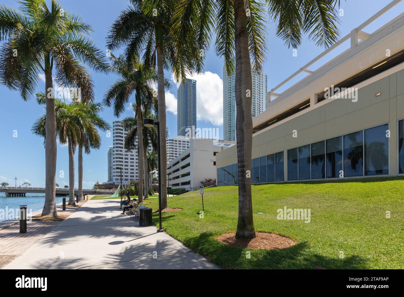 Brickell Park, Miami, Florida, USA Foto Stock
