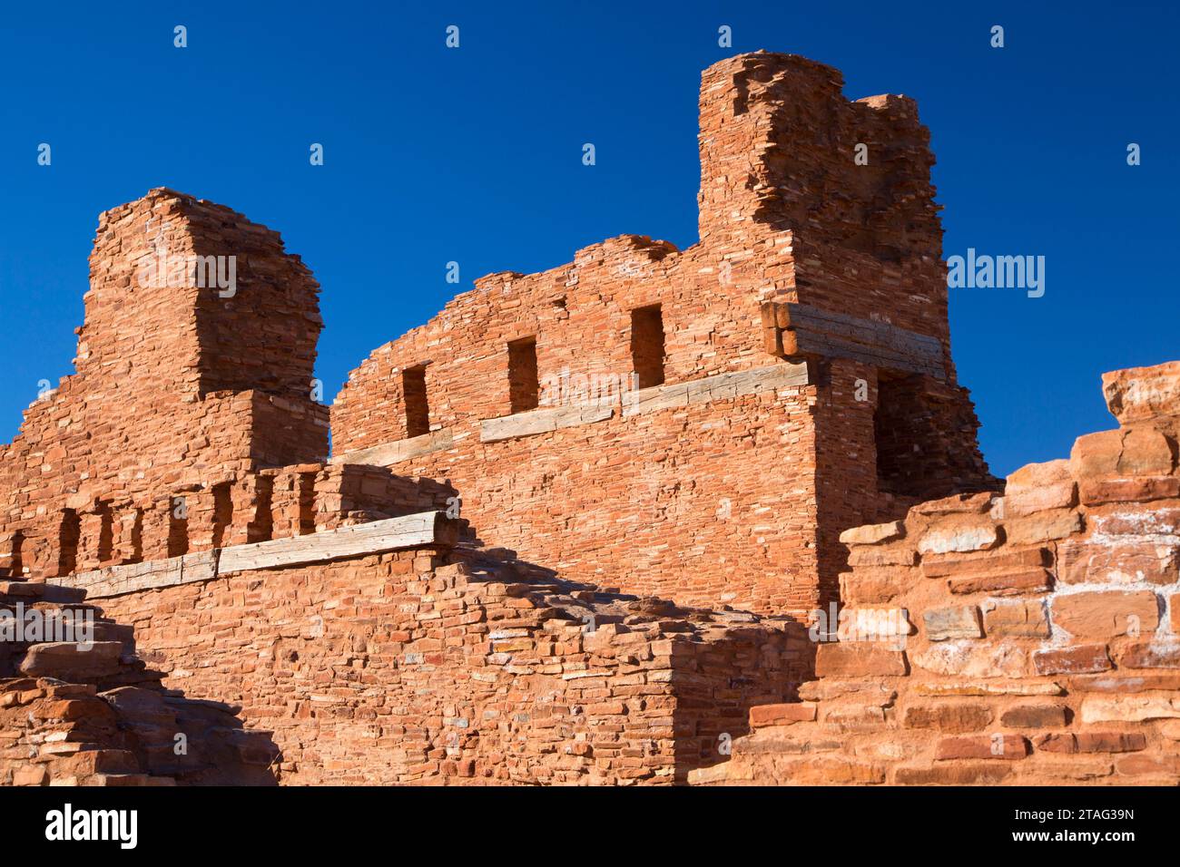 La missione di San Gregorio de Abo, Abo, unità di Salinas Pueblo Missions National Monument, Nuovo Messico Foto Stock