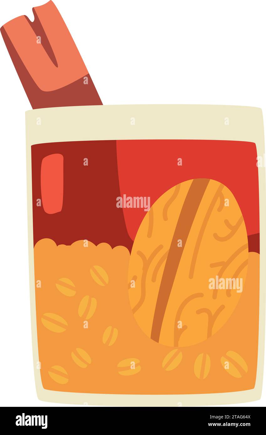 mote di cibo cileno con huesillo Illustrazione Vettoriale