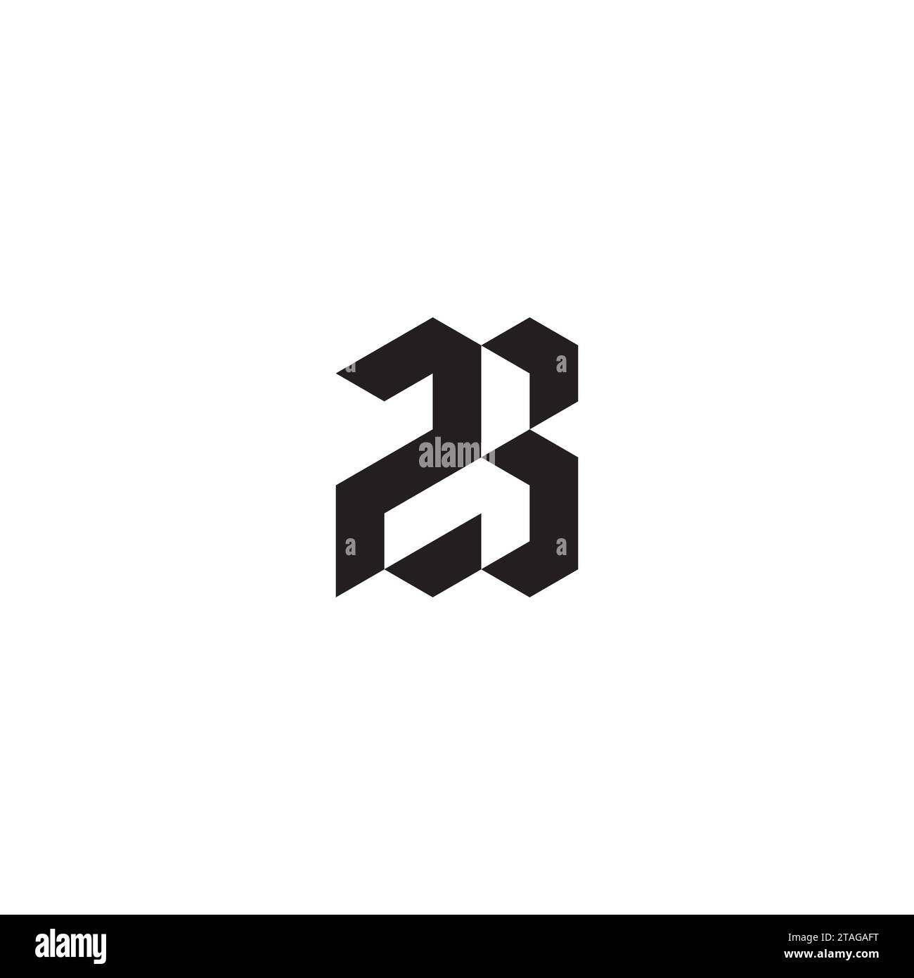 Lettere iniziali del logo ZB con design professionale di alta qualità che consentono di stampare bene su qualsiasi supporto di stampa Illustrazione Vettoriale