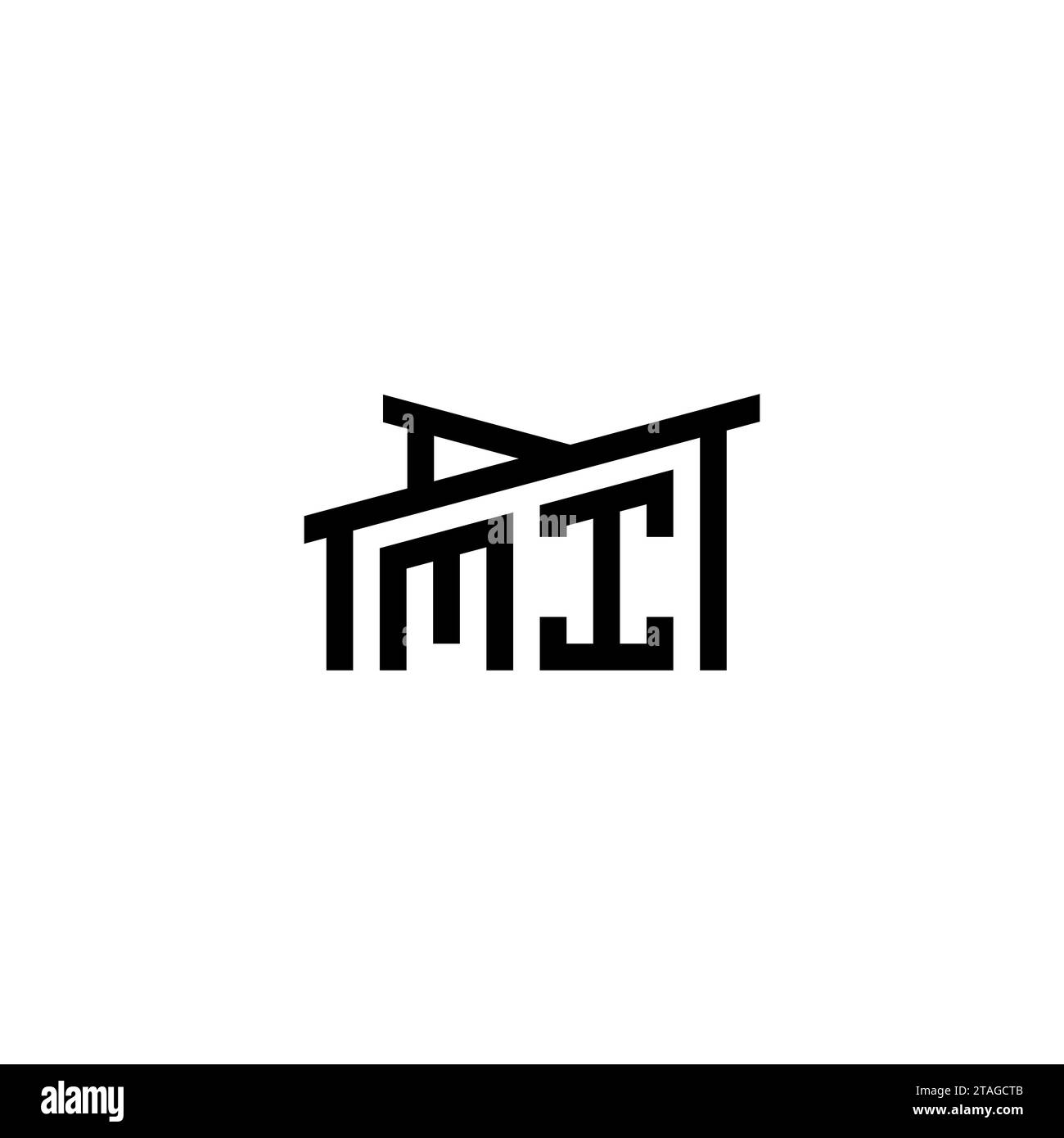 MI Initial Letter in Real Estate Logo Concept.eps mi Initial Letter in Real Estate Logo Concept Illustrazione Vettoriale