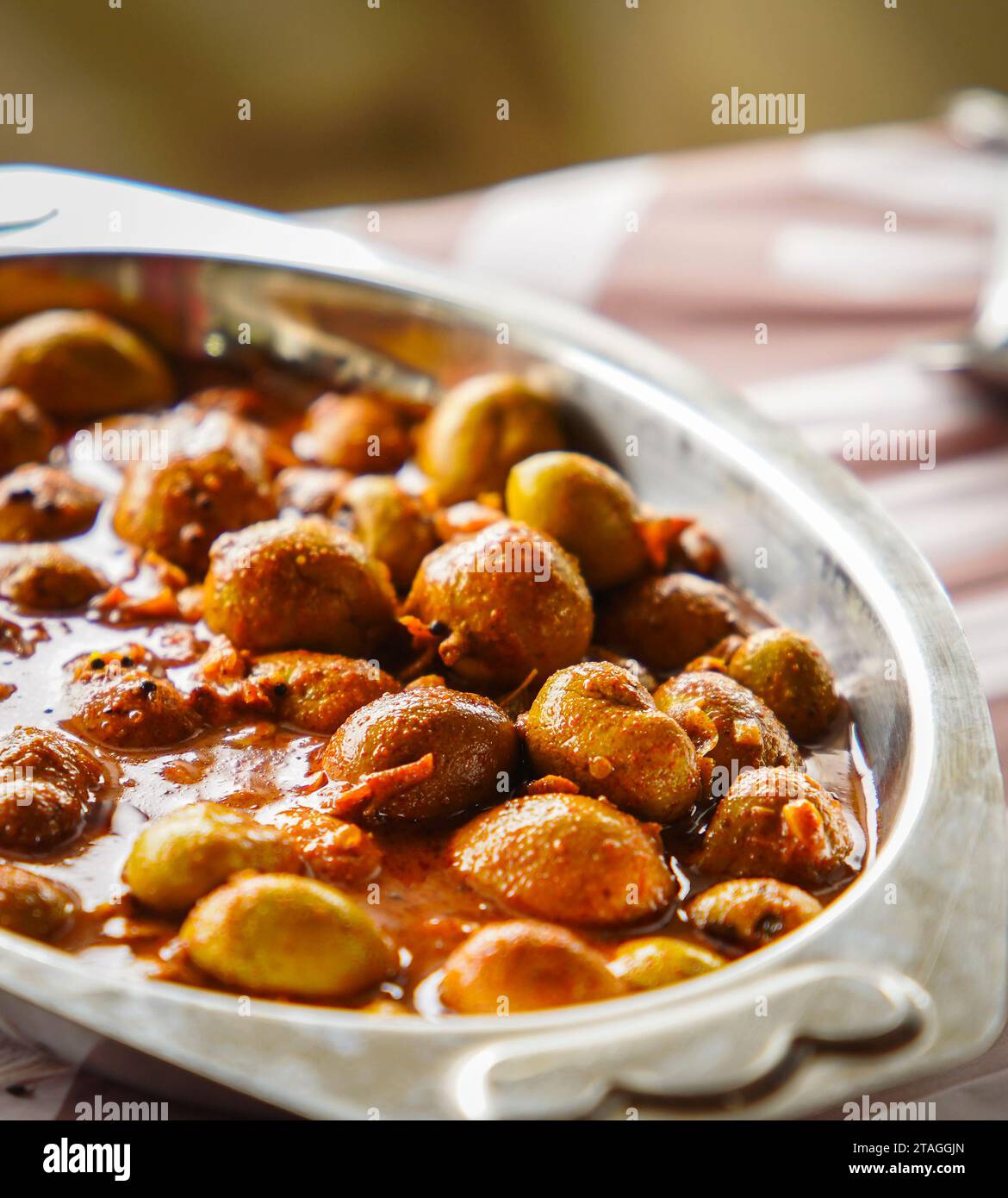 I piatti del catering sono molto gustosi Foto Stock