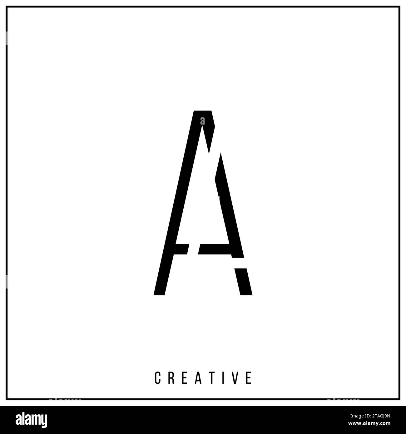 Un logo vettoriale di qualità superiore Design Creative Logo. Logo dell'illustrazione vettoriale. Lettere Logo. Creative.Golden Logo Design Monogramma minimal e femminile. Logo Illustrazione Vettoriale