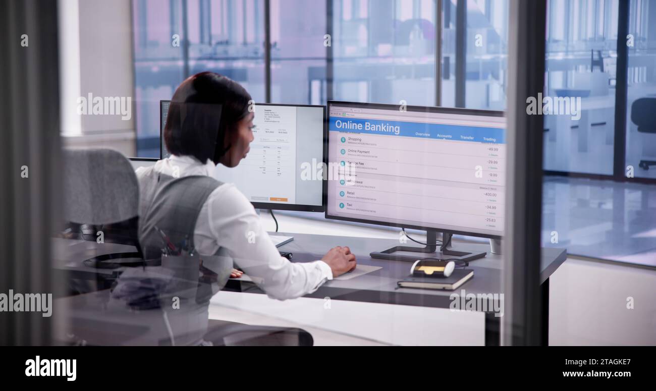 Contabilità online e factoring efficienti per la gestione delle fatture Foto Stock