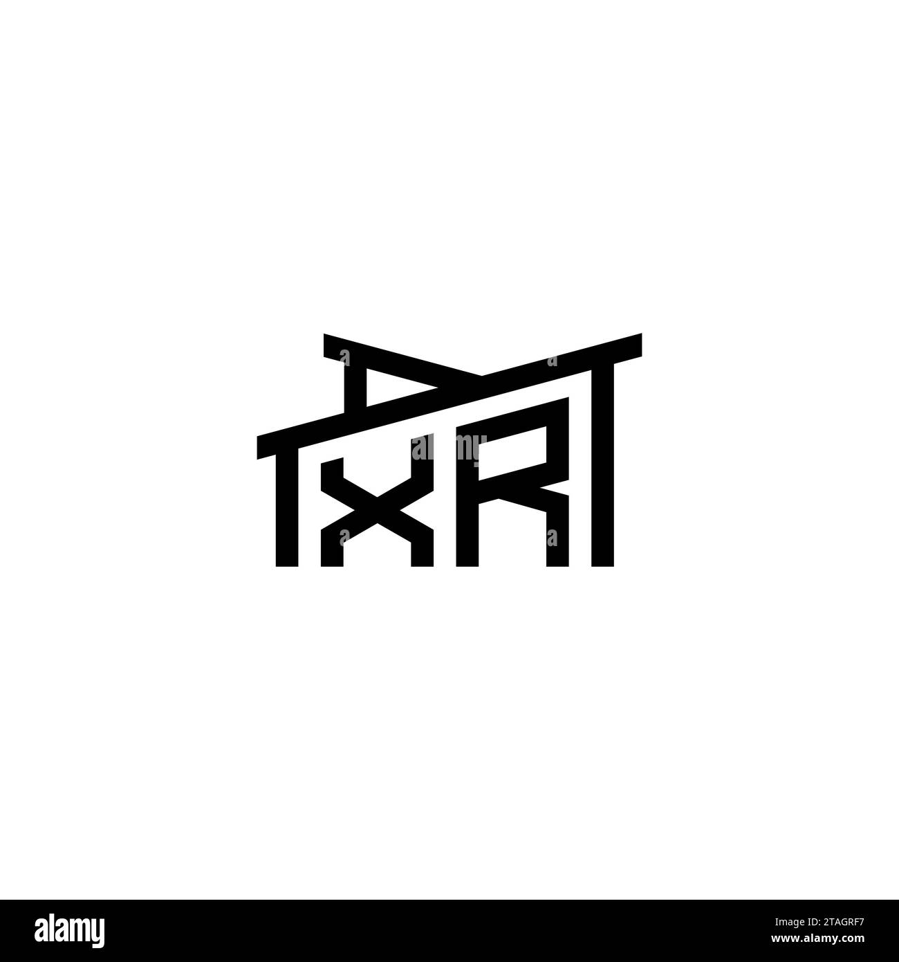 Lettera iniziale XR nel concetto di logo immobiliare.eps lettera iniziale XR nel concetto di logo immobiliare Illustrazione Vettoriale