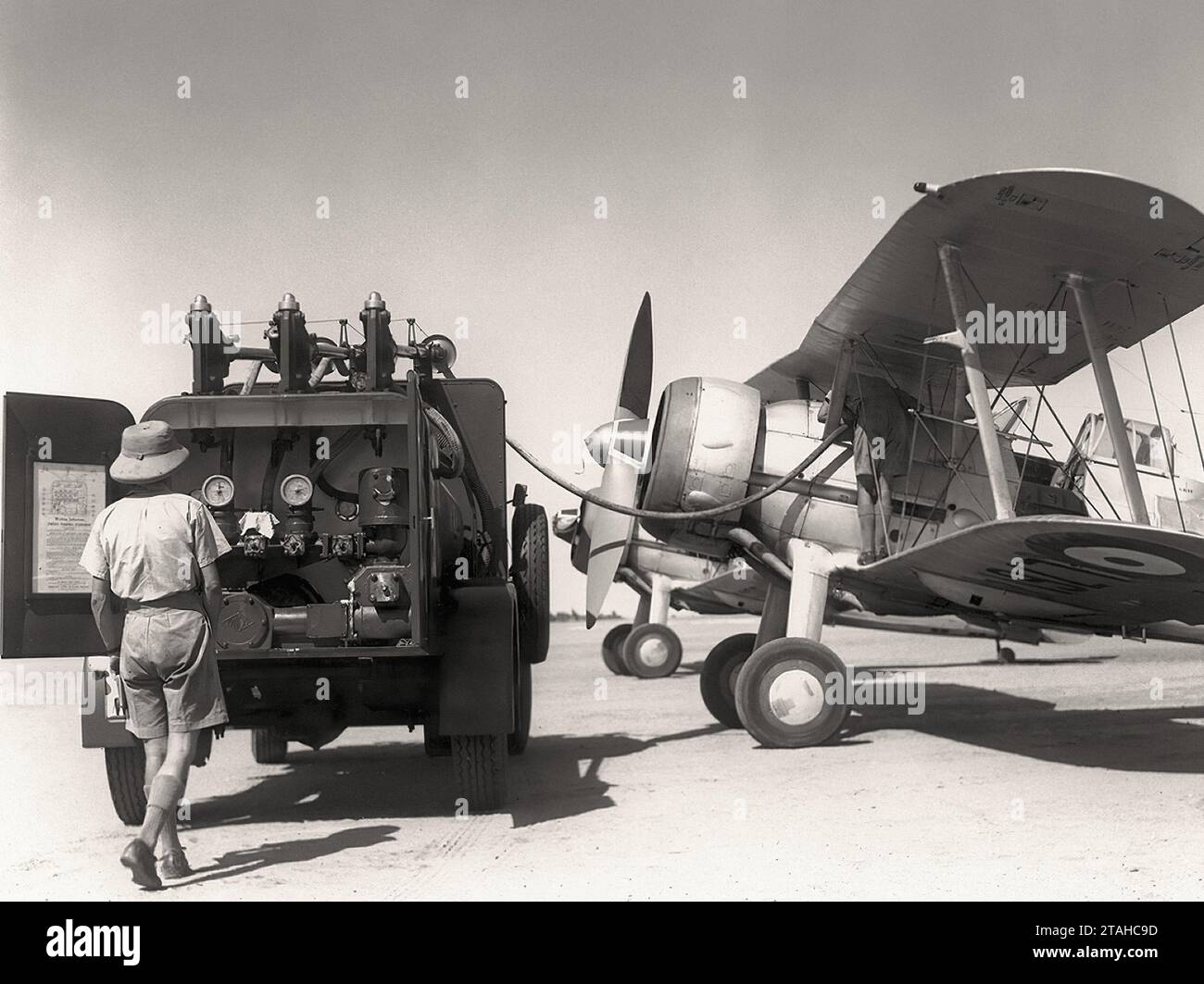 Aereo - Gloster Gladiator Mk II Desert Foto Stock