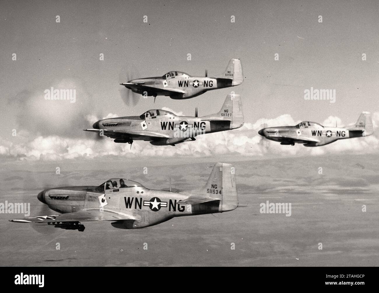Aereo - North American P-51D 44-73463 WN ang [destra] Foto Stock