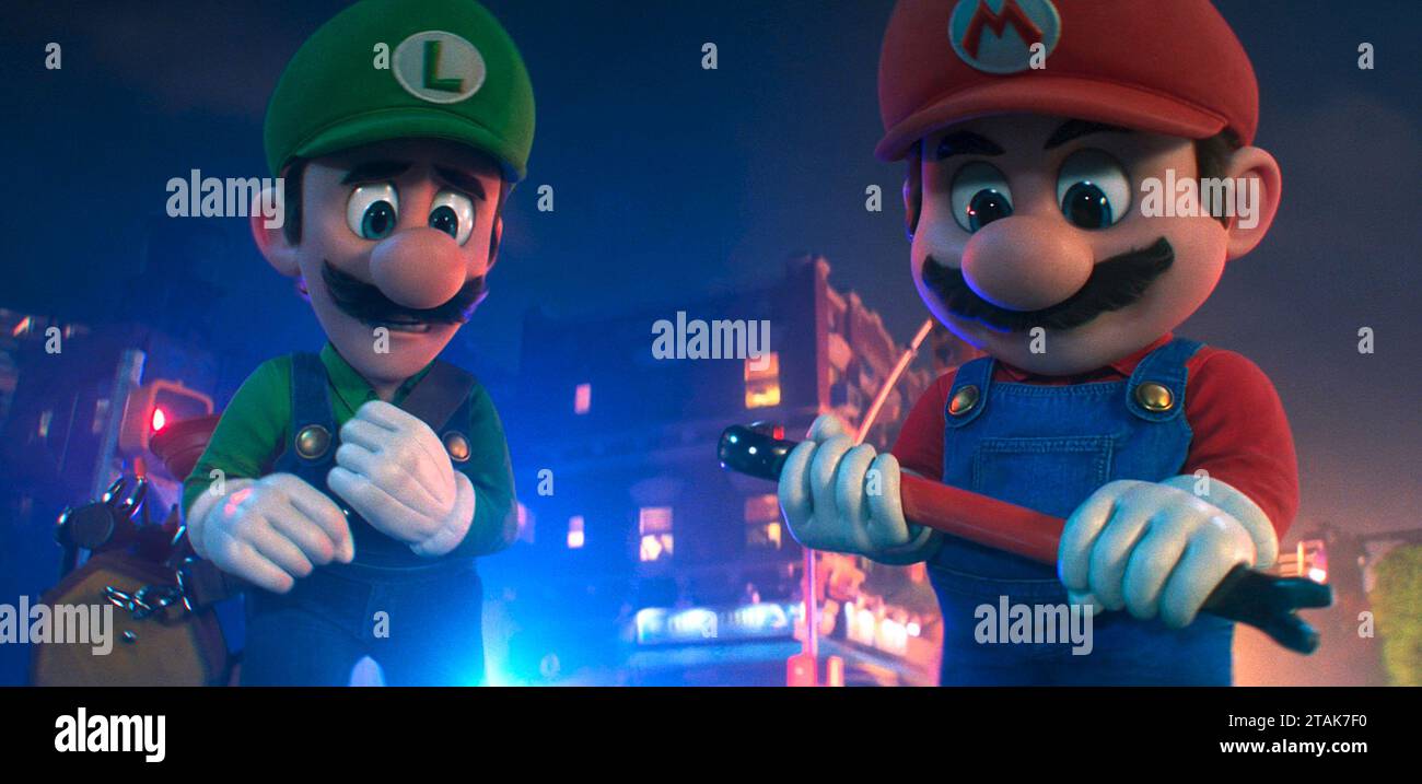 Il film di Super Mario Bros Luigi & Mario Foto Stock