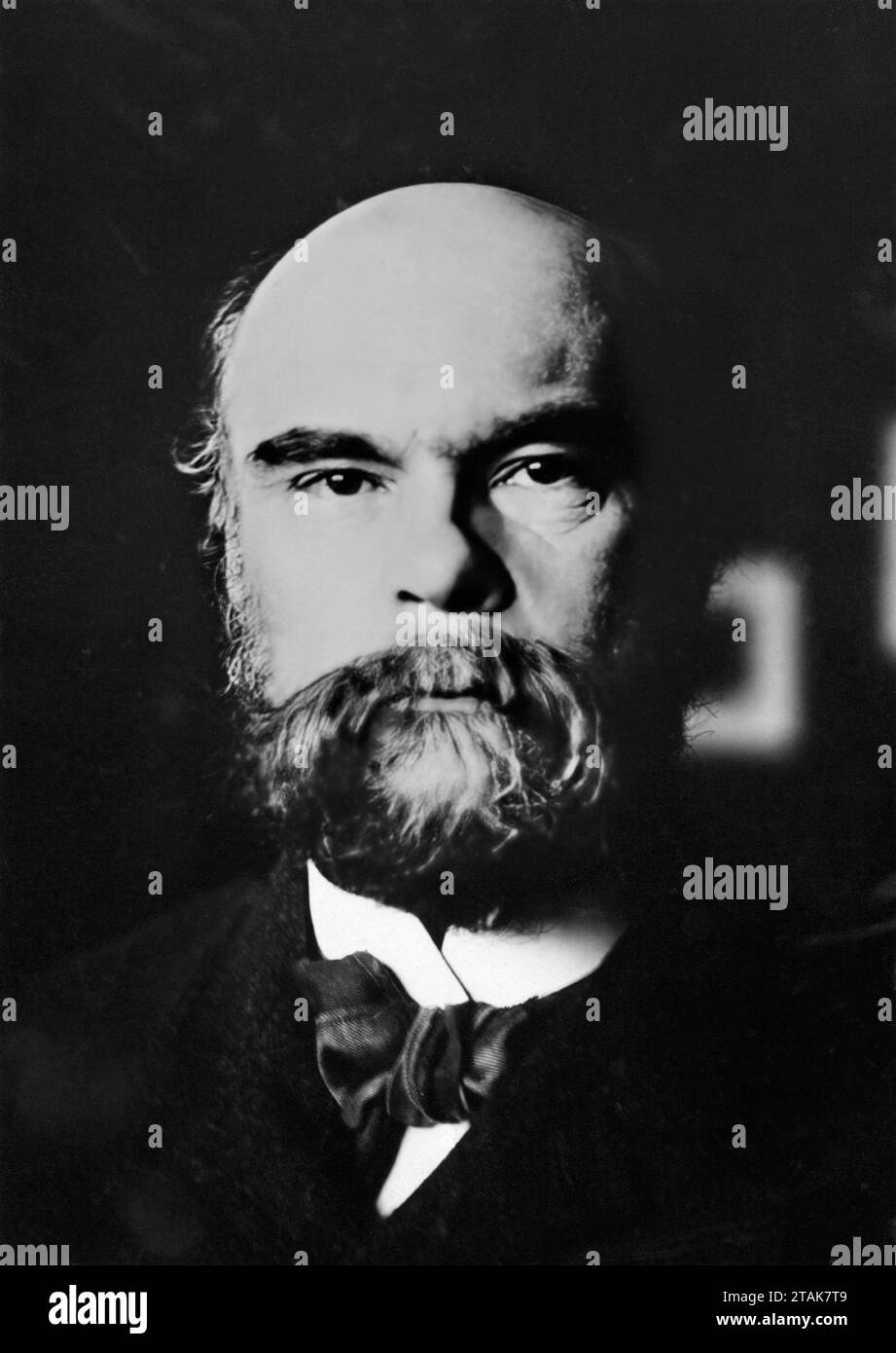Paul Verlaine. Ritratto del poeta francese, Paul-Marie Verlaine (1844-1896), 1892 Foto Stock