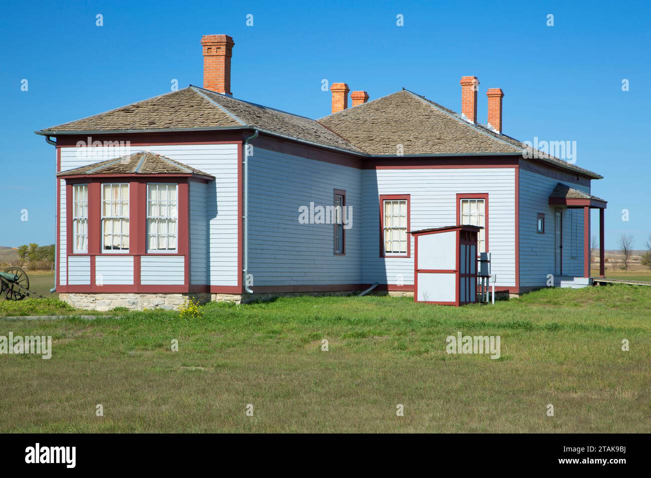 Field Officer's Quarters, Fort Buford State Historic Site, North Dakota Foto Stock