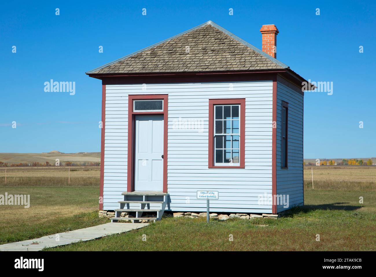 Officer of the Guard Building, Fort Buford State Historic Site, North Dakota Foto Stock