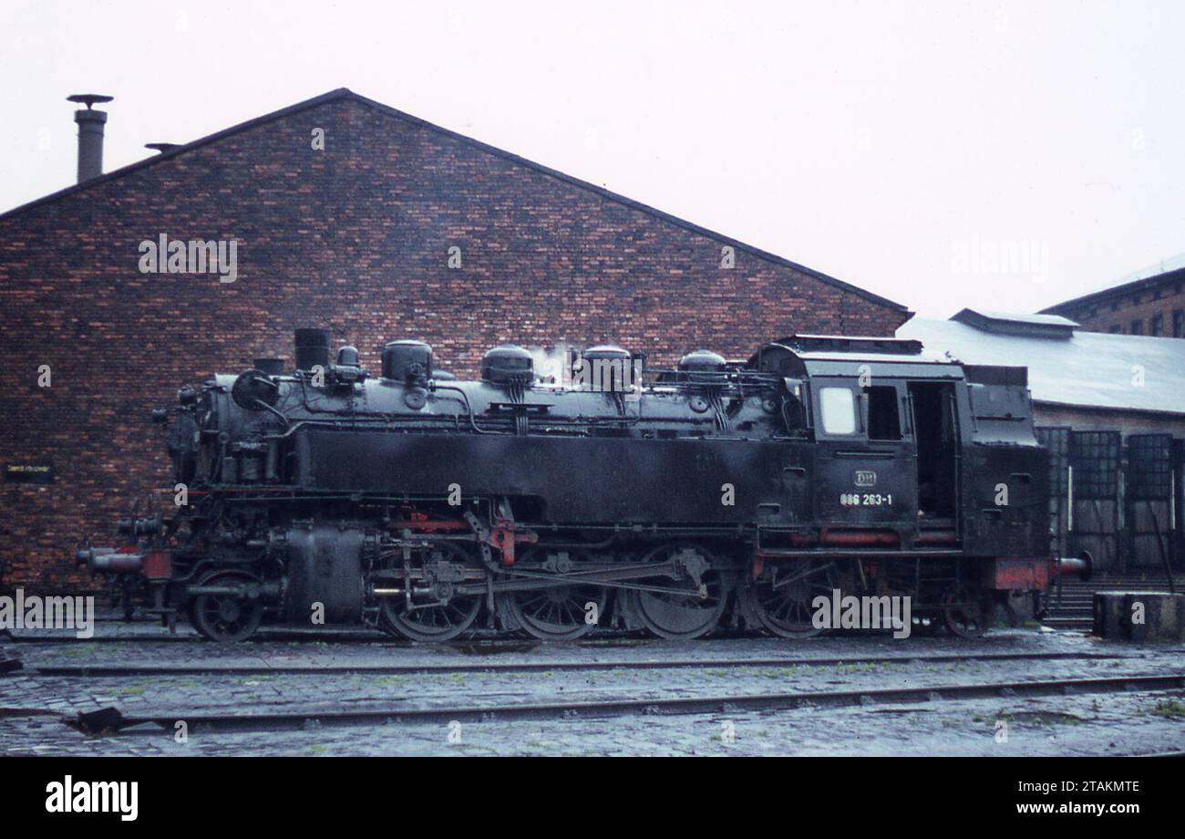 Due settimane trascorse nella Germania Ovest a fotografare i motori a vapore nell'agosto 1970. Foto Stock