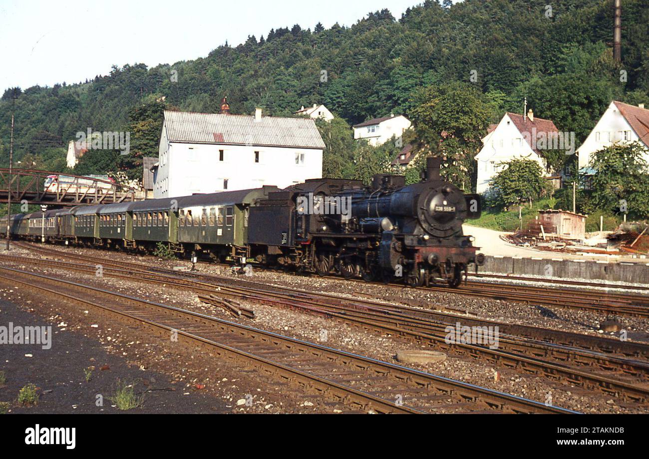 Due settimane trascorse nella Germania Ovest a fotografare i motori a vapore nell'agosto 1970. Foto Stock