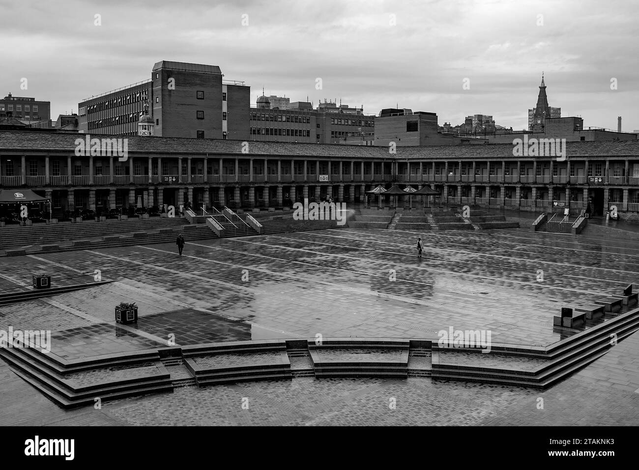 Piece Hall, angolo nord-ovest Foto Stock