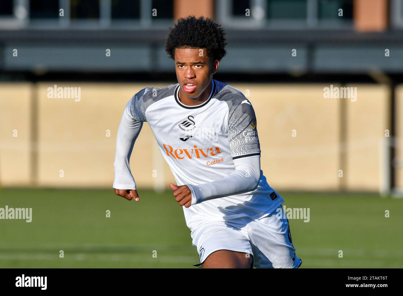 Swansea, Galles. Dicembre 2023. Kristian Fletcher di Swansea City durante l'Under 21 Professional Development League match tra Swansea City e Colchester United alla Swansea City Academy di Swansea, Galles, Regno Unito, il 1 dicembre 2023. Crediti: Duncan Thomas/Majestic Media/Alamy Live News. Foto Stock