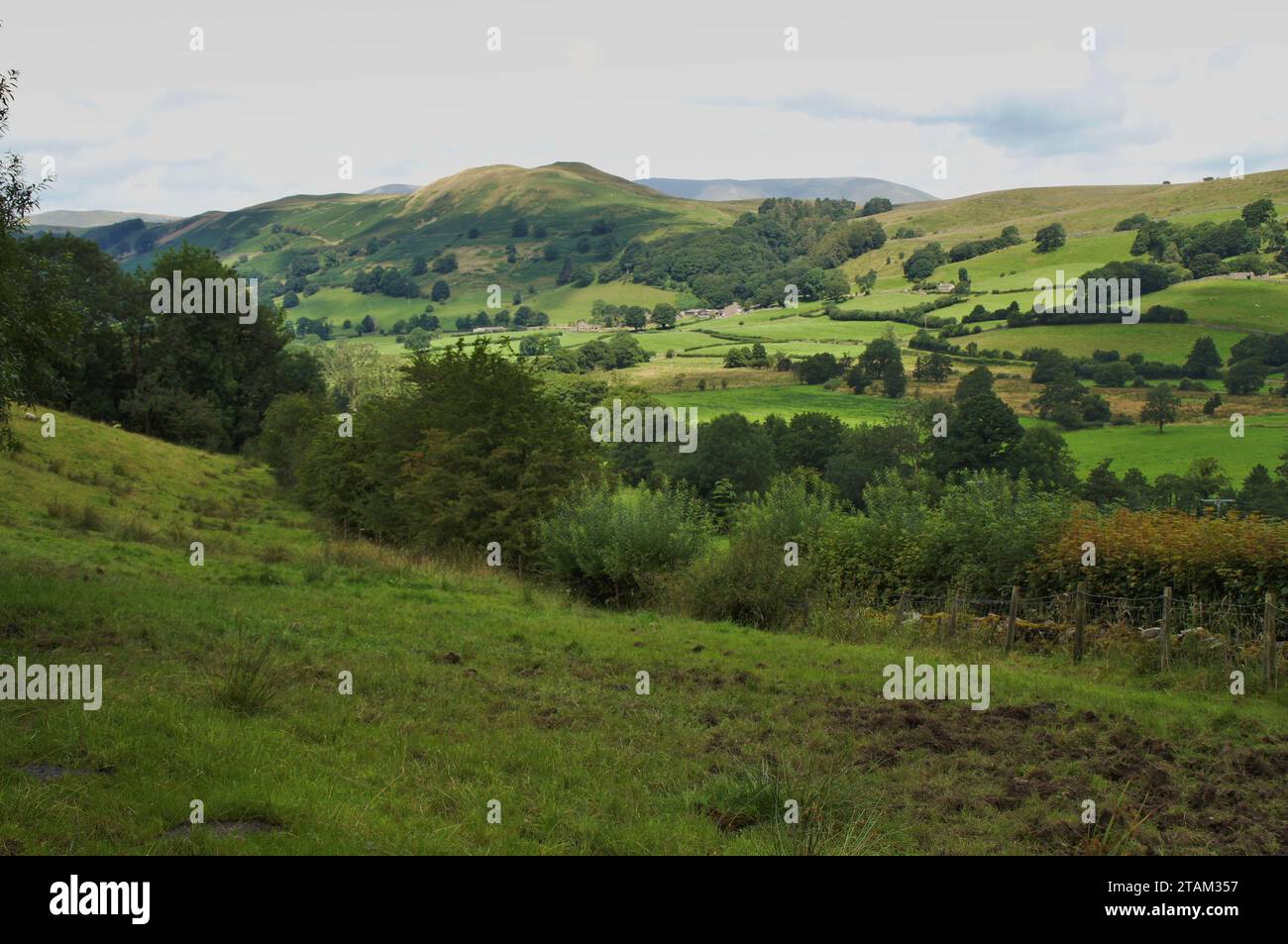 Dentdale, Helms Knott and the Howgill Fells, Cumbria, Inghilterra, Regno Unito Foto Stock