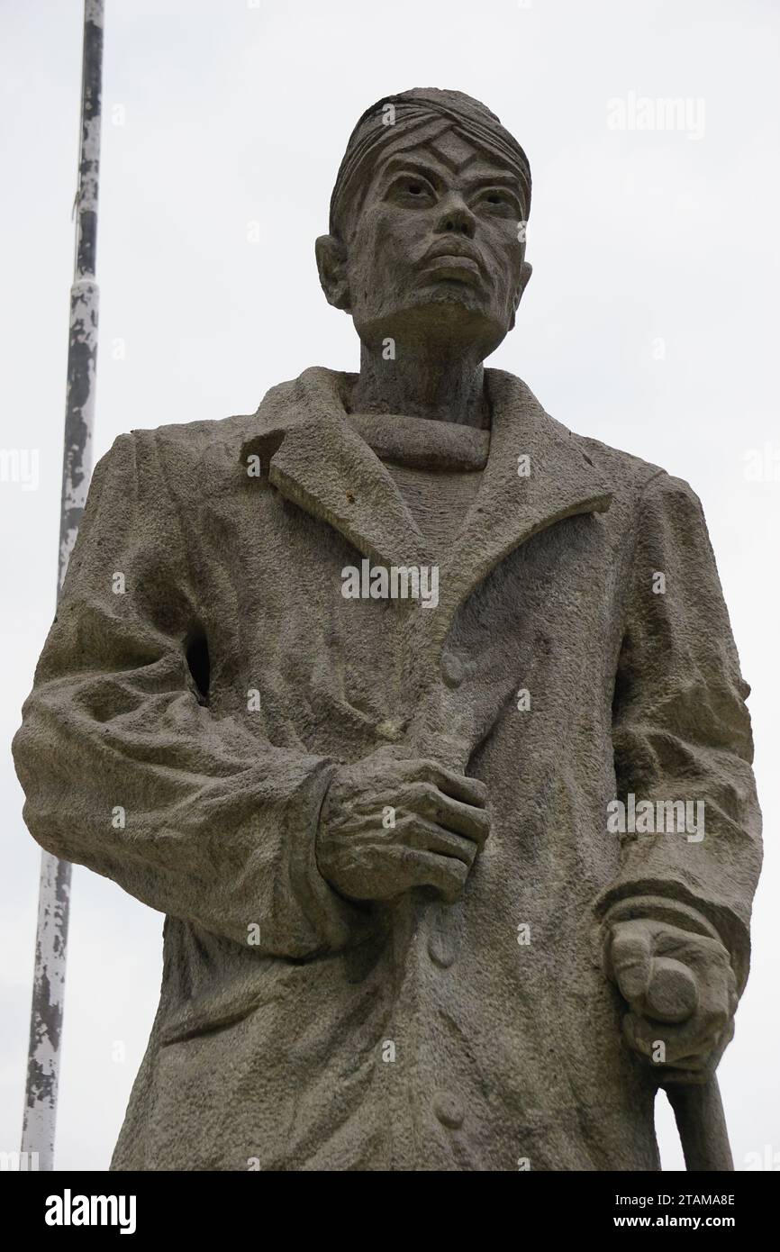 Il Monumento di Sudirman a Malioboro. Sudirman è uno degli eroi indonesiani Foto Stock